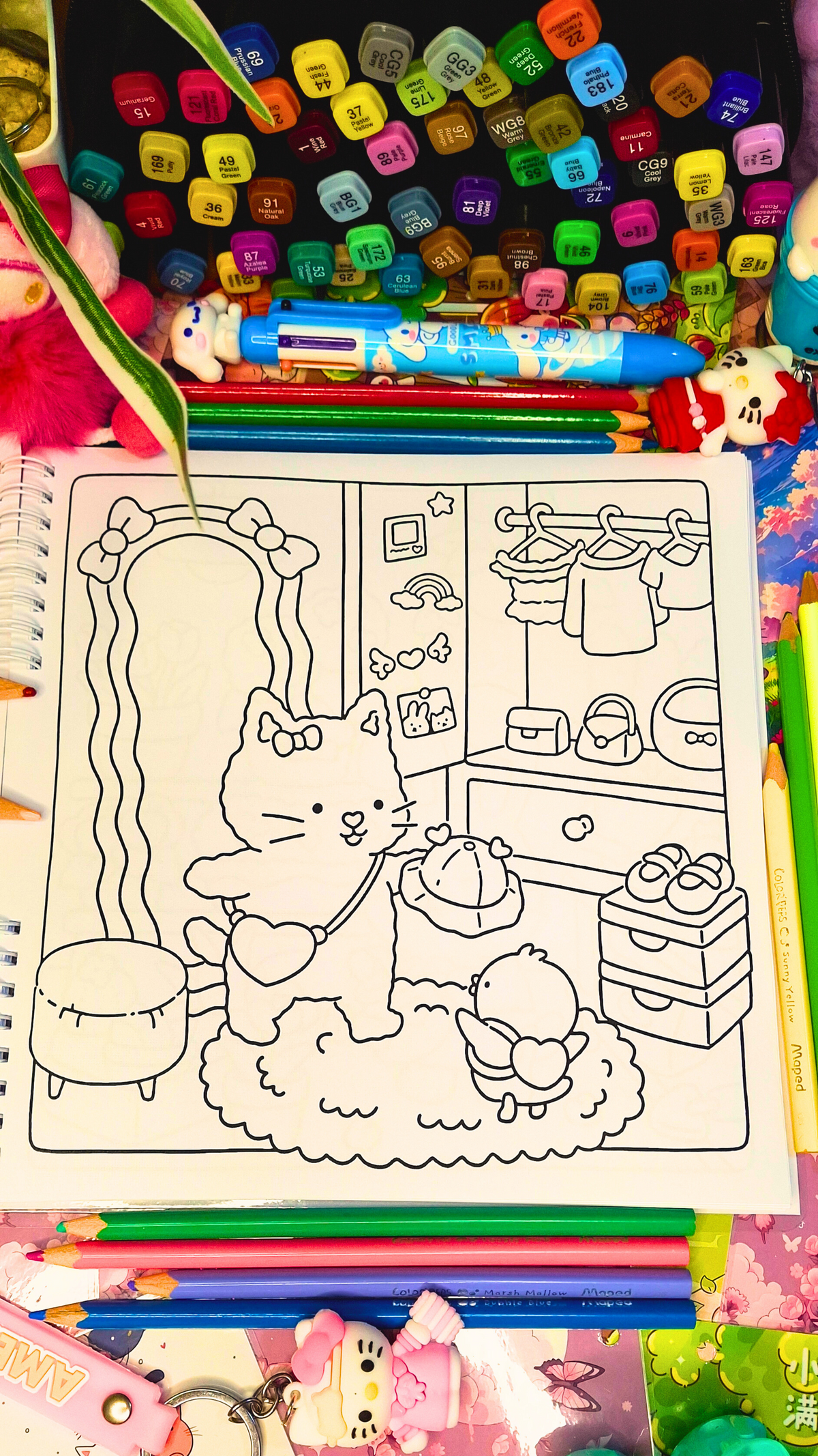 🎀🐰 Girl’s Day – A Cozy Coloring Day with Your Besties 🐰🎀