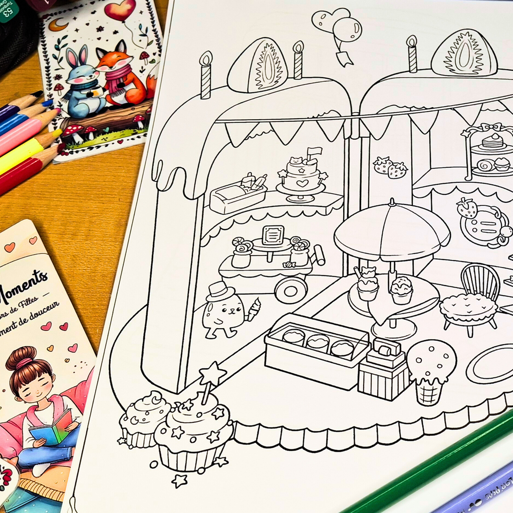 Monde Miniature Coloring Book : 🏡✨