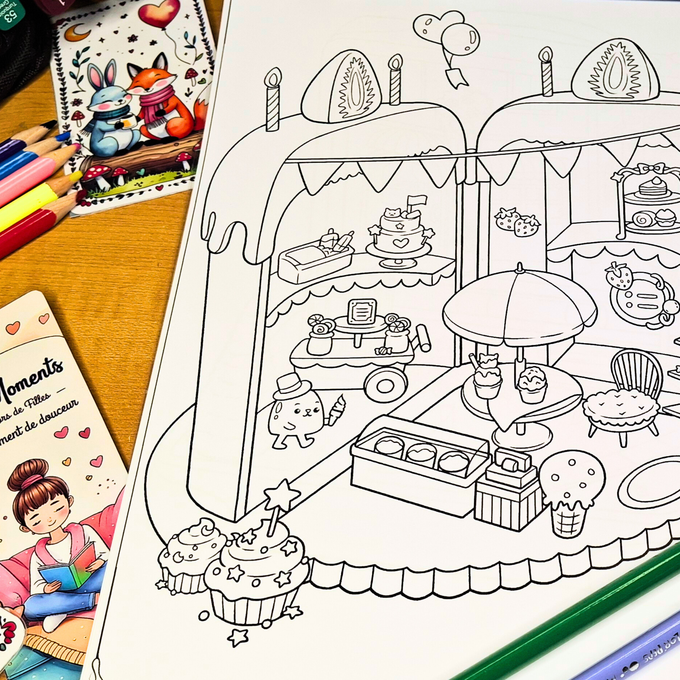 Monde Miniature Coloring Book : 🏡✨