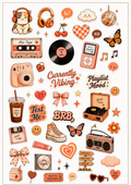 Cute Cozy Kawaii Sticker Sheet 2