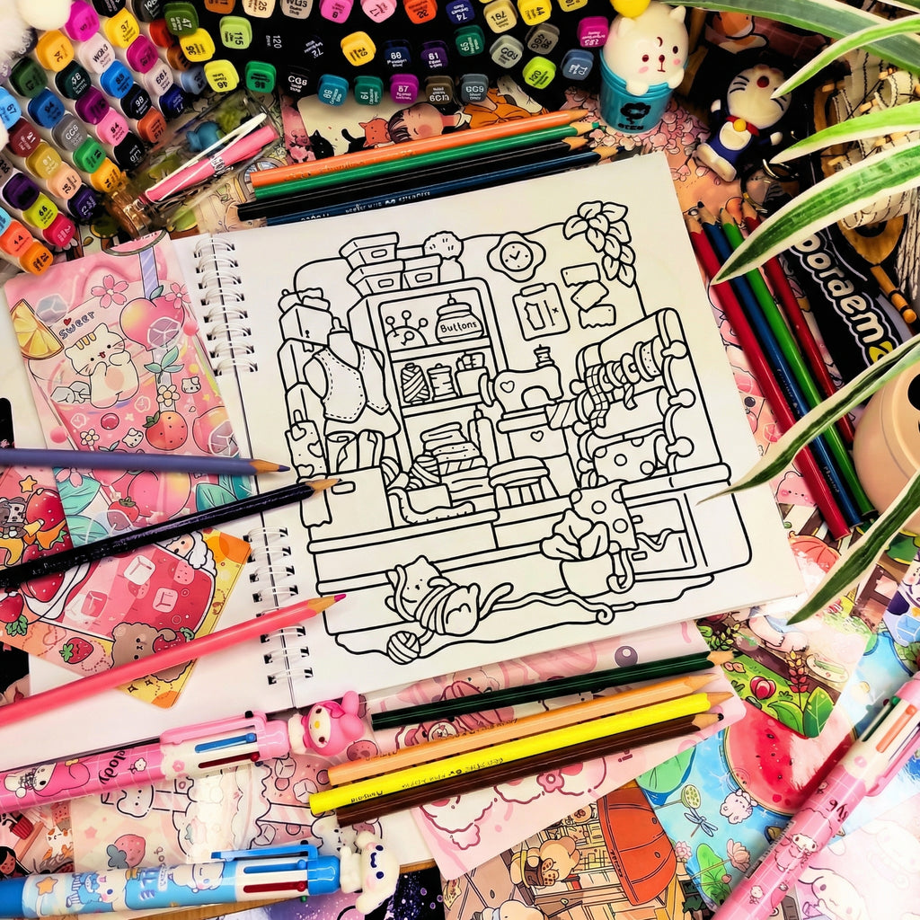 💜☕ Cozy Corner Coloring Book ☕💜