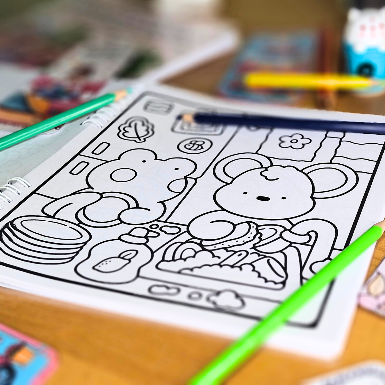🧸🍪 Petites Gourmandises – Cozy Kawaii Coloring Book for Adults 🍪🌸