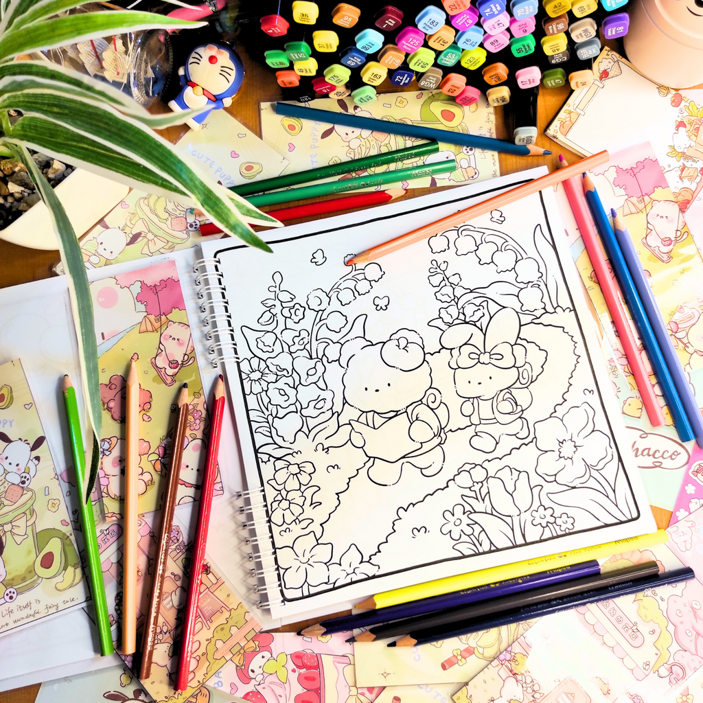 🌼🦊 Cozy Nature Coloring Book 🦊🌼