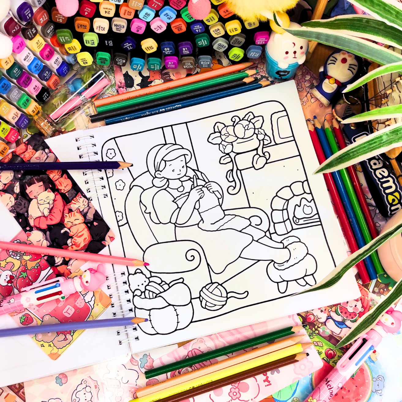 Girl Spaces Vol. 2 Coloring Book