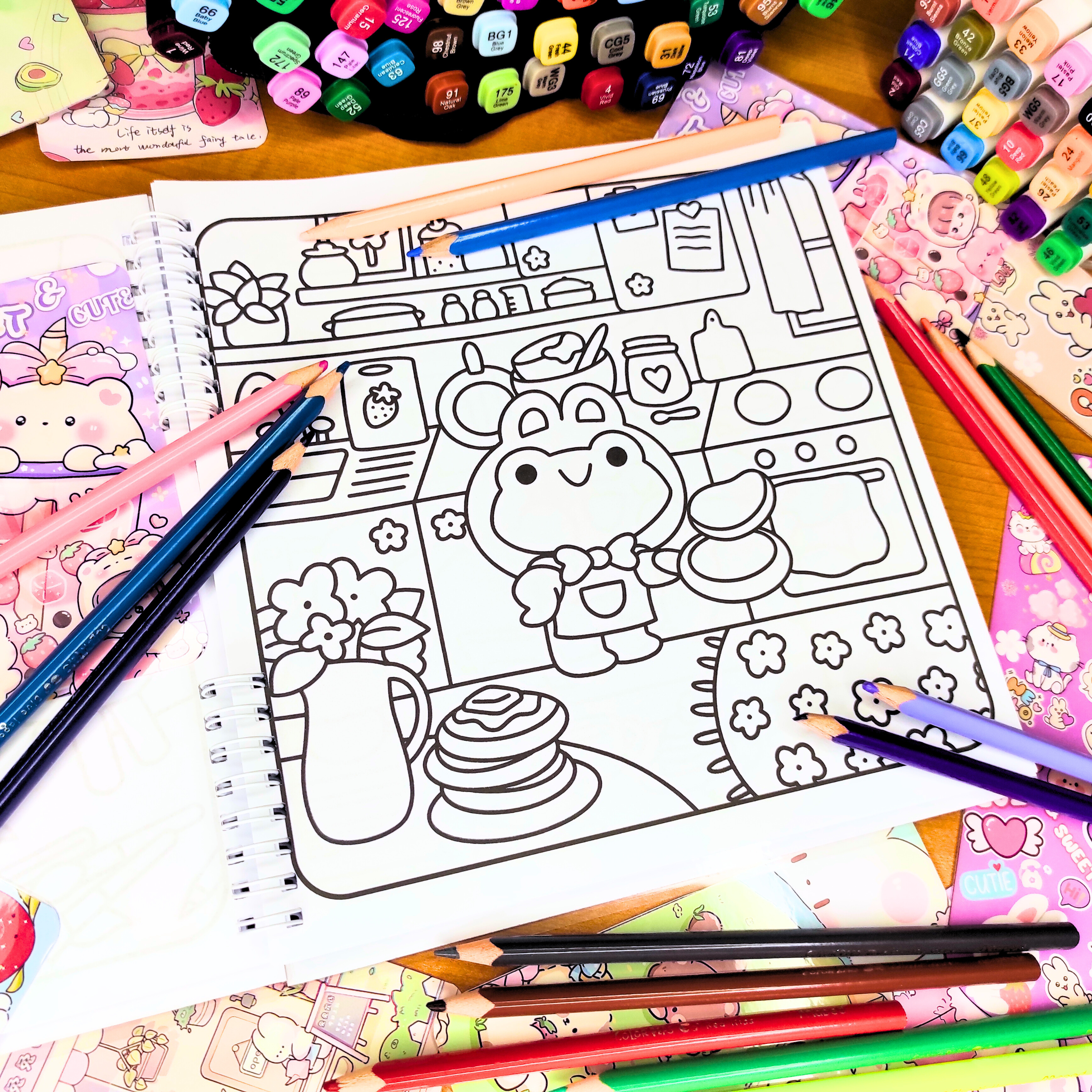 🐸✨ Froggy Days Coloring Book ✨🐸