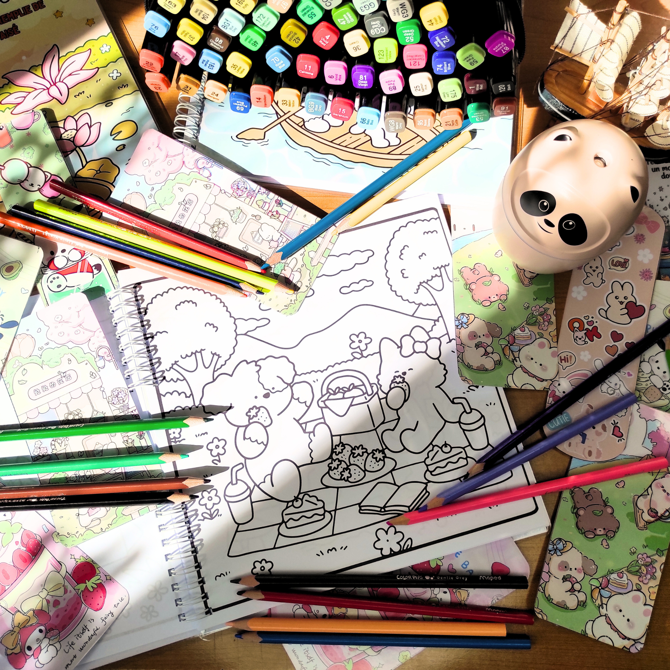 🌸 Douce Famille – A Heartwarming Family Coloring Book 🌸