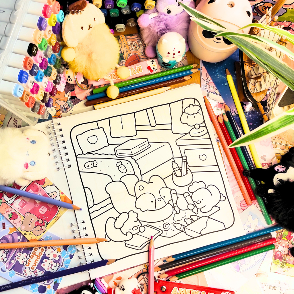 🌸🐰 Calm Days Coloring Book 🌸🐰