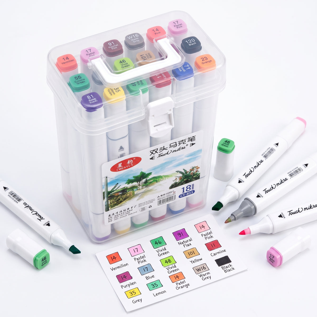 🎨 18-Piece Alcohol-Based Marker Set | Ink Link