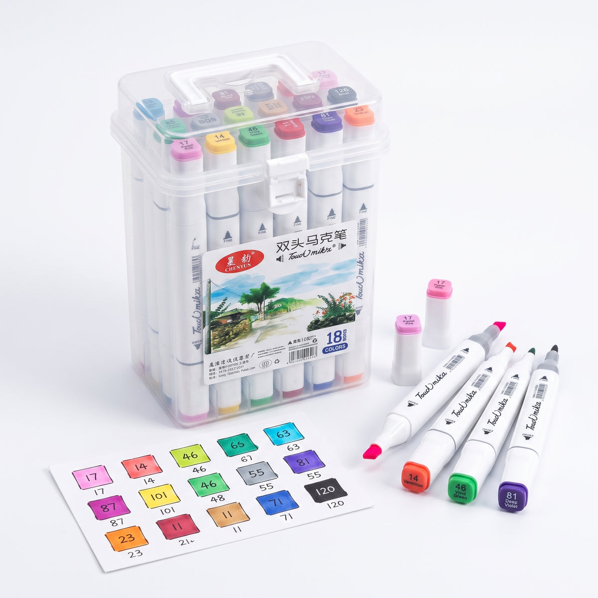 🎨 18-Piece Alcohol-Based Marker Set | Ink Link