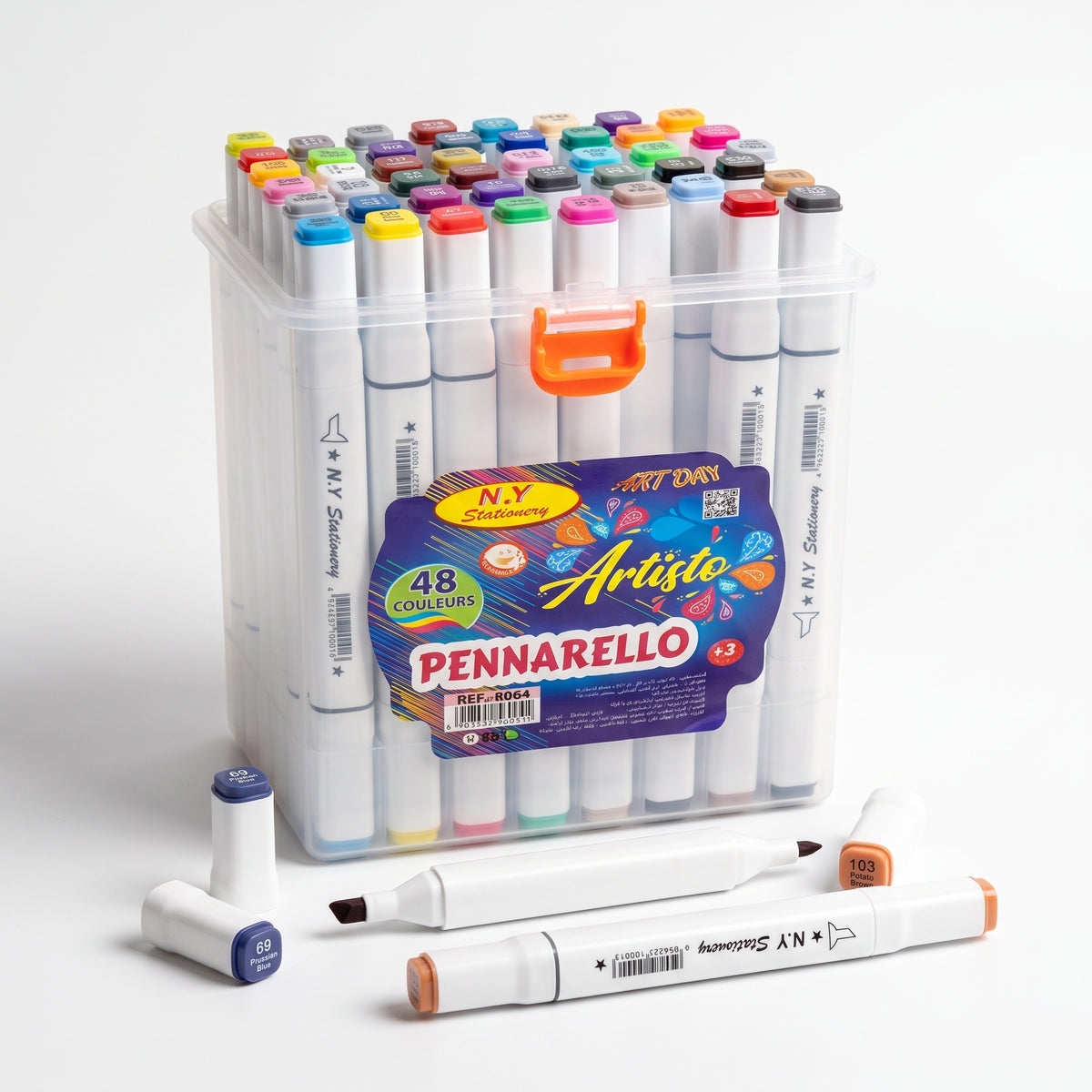 🎨 48 ARTISTO Dual-Tip Alcohol-Based Markers — Ink Link