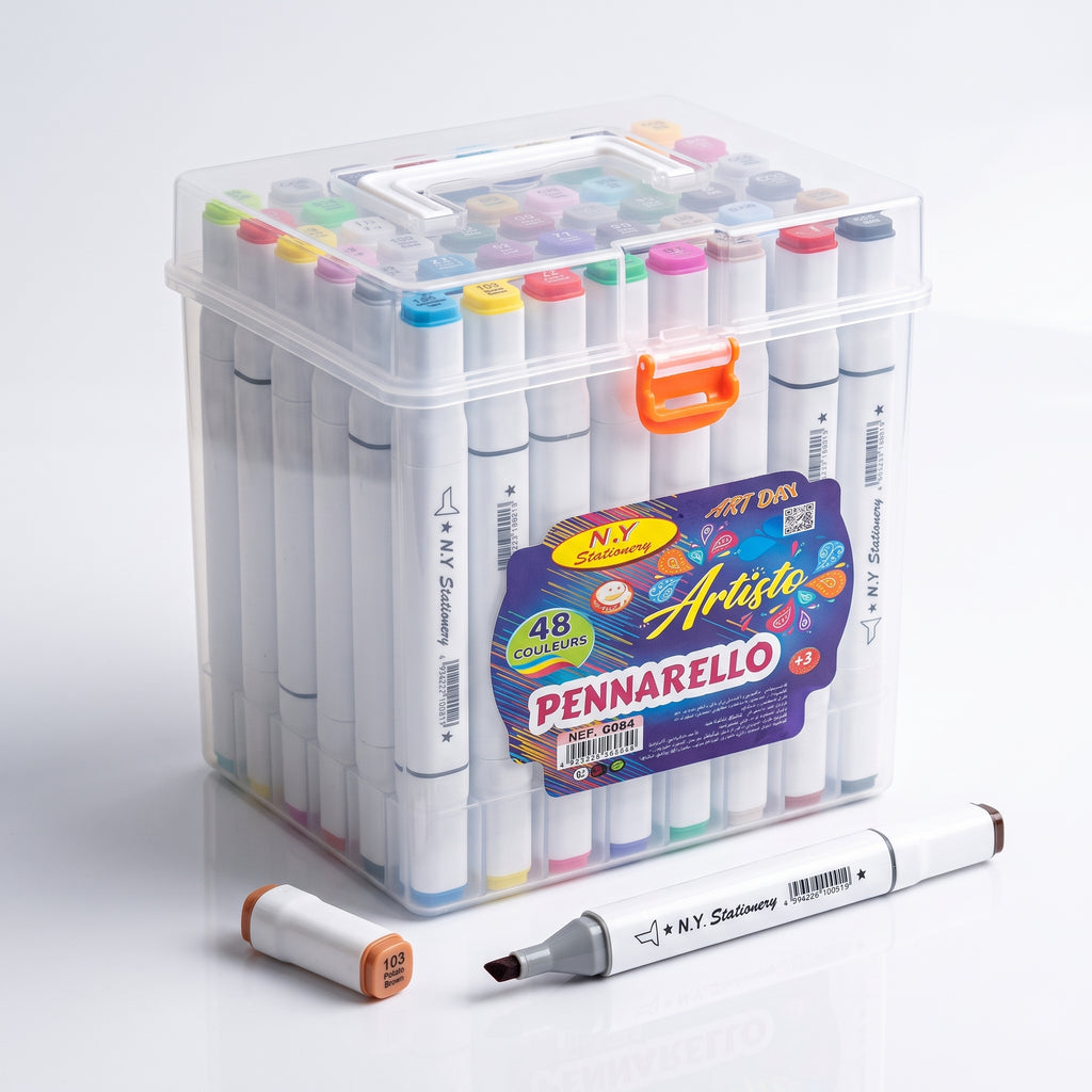 🎨 48 ARTISTO Dual-Tip Alcohol-Based Markers — Ink Link