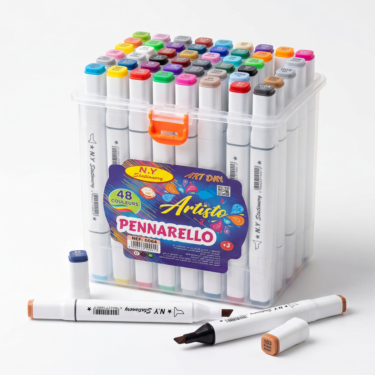 🎨 48 ARTISTO Dual-Tip Alcohol-Based Markers — Ink Link
