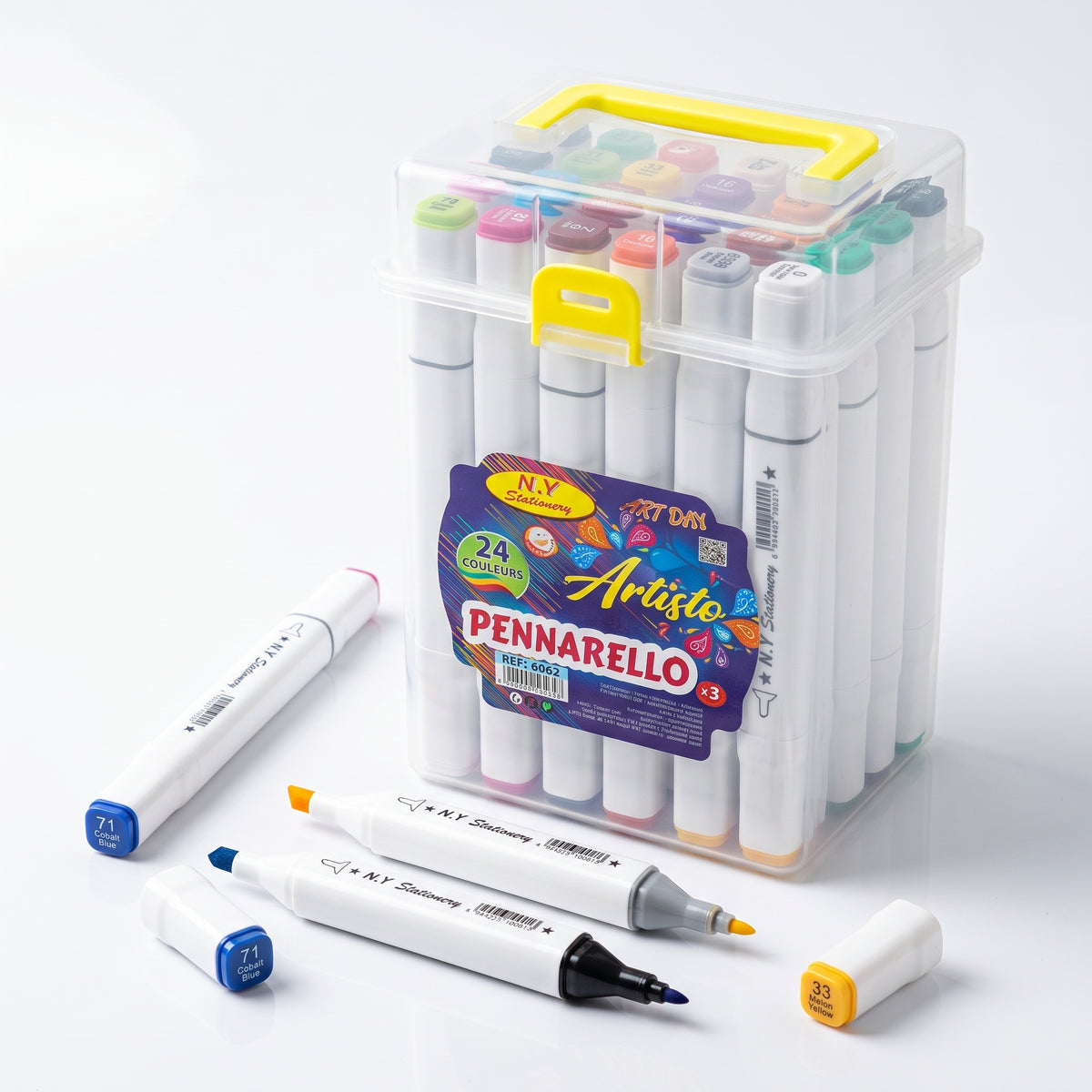 🎨 24 Alcohol-Based Dual-Tip Markers — Ink Link 2