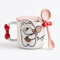 🍫 ☕ Cozy bear Hot Chocolate Mug Adorable Ceramic Cup with Matching Decorative Lid