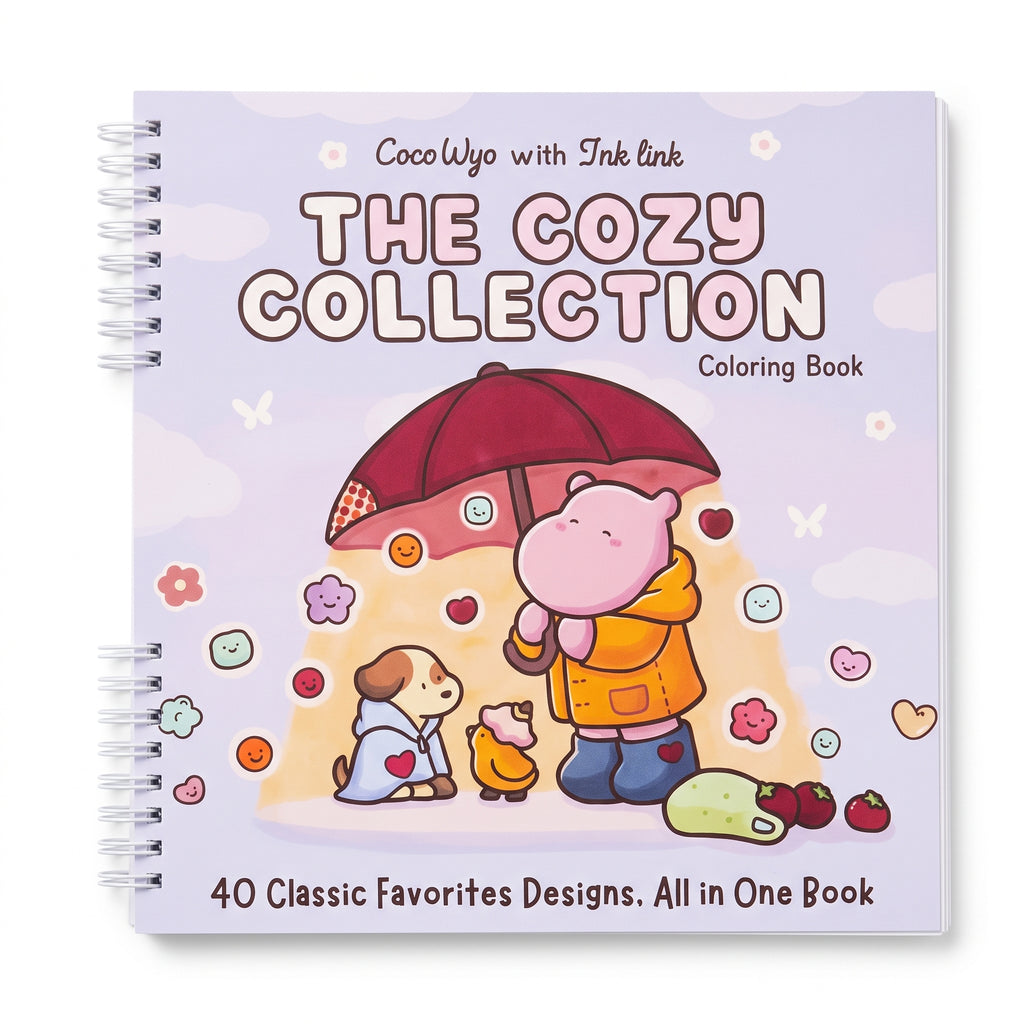 🎨🌸 Coco Wyo the Cozy Collection Coloring book – Color Your Cozy Feelings 🌸🎨