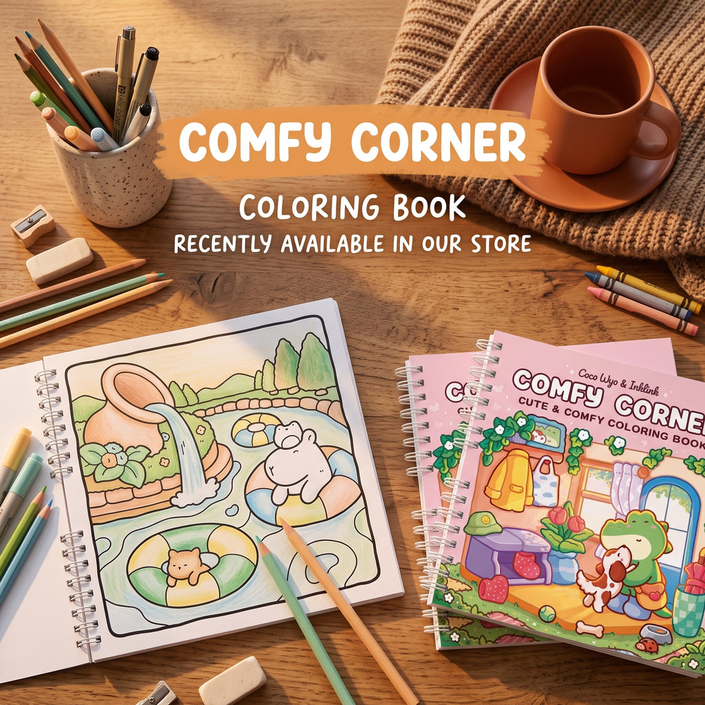 🌸 Comfy Corner Coloring Book – A Cozy Escape into Creativity 🎨💗