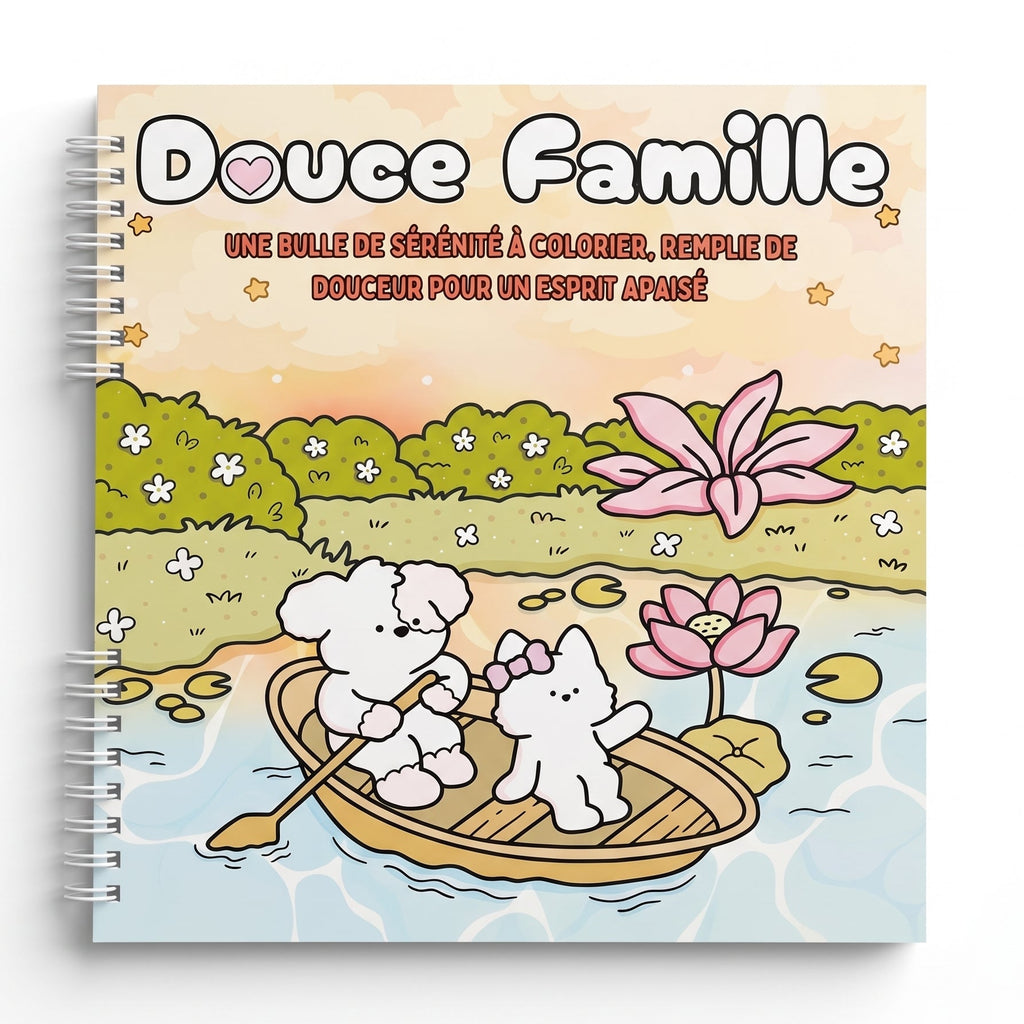 🌸 Douce Famille – A Heartwarming Family Coloring Book 🌸