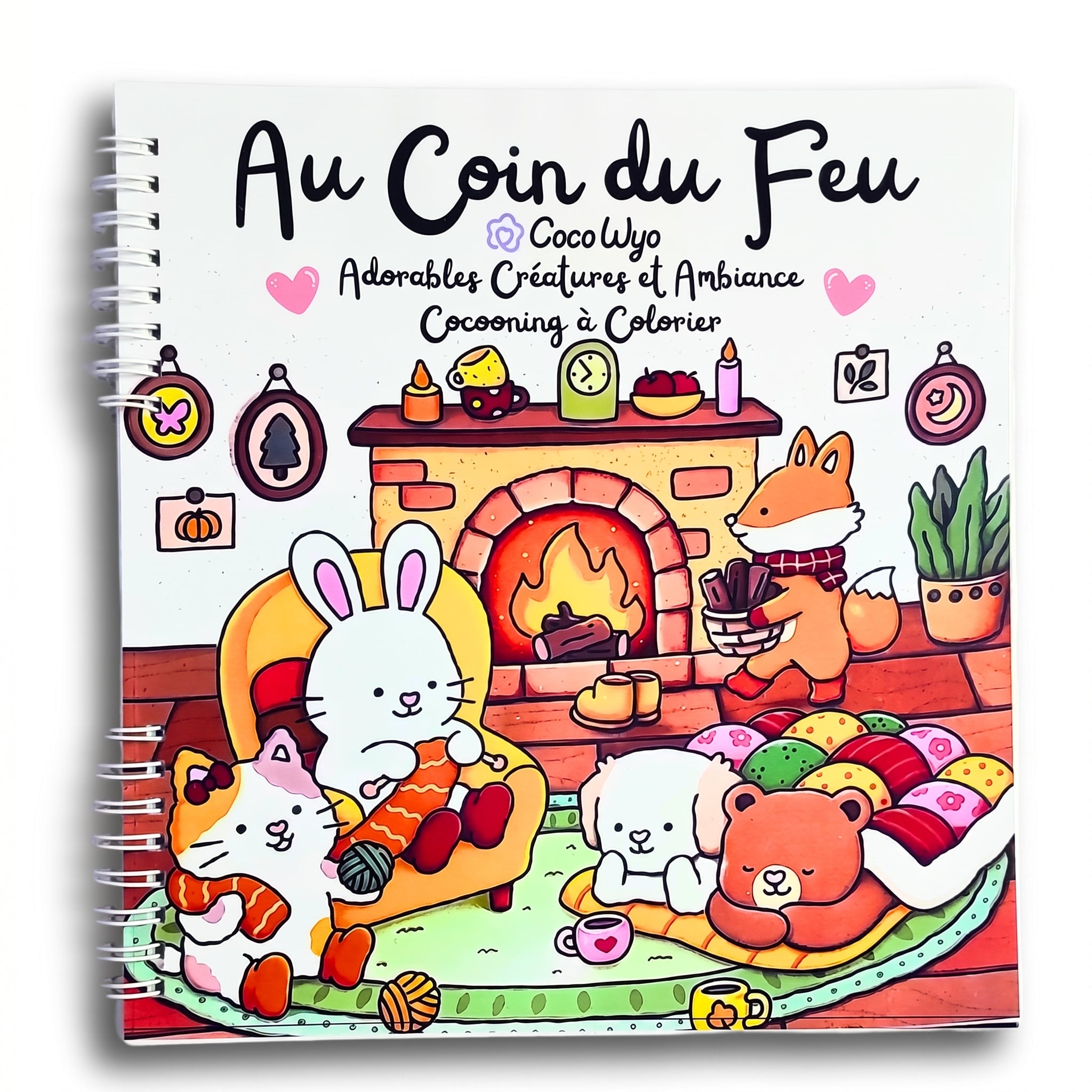 🔥🌸 Au Coin du Feu – Cozy Coloring Book for Adults 🌸🔥