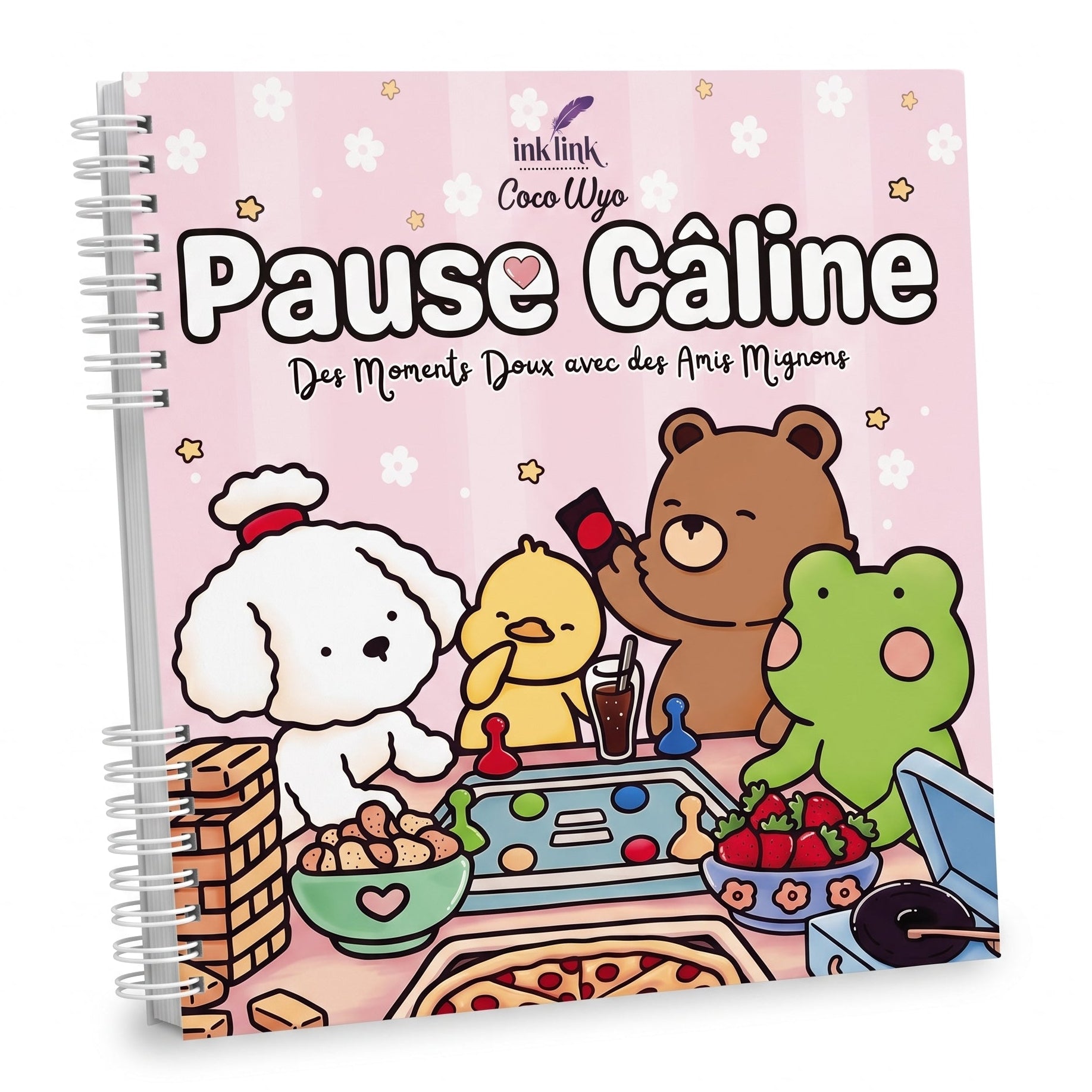 🍪☕ Pause Câline – Cozy Kawaii Coloring Book for Adults 🐾🌸