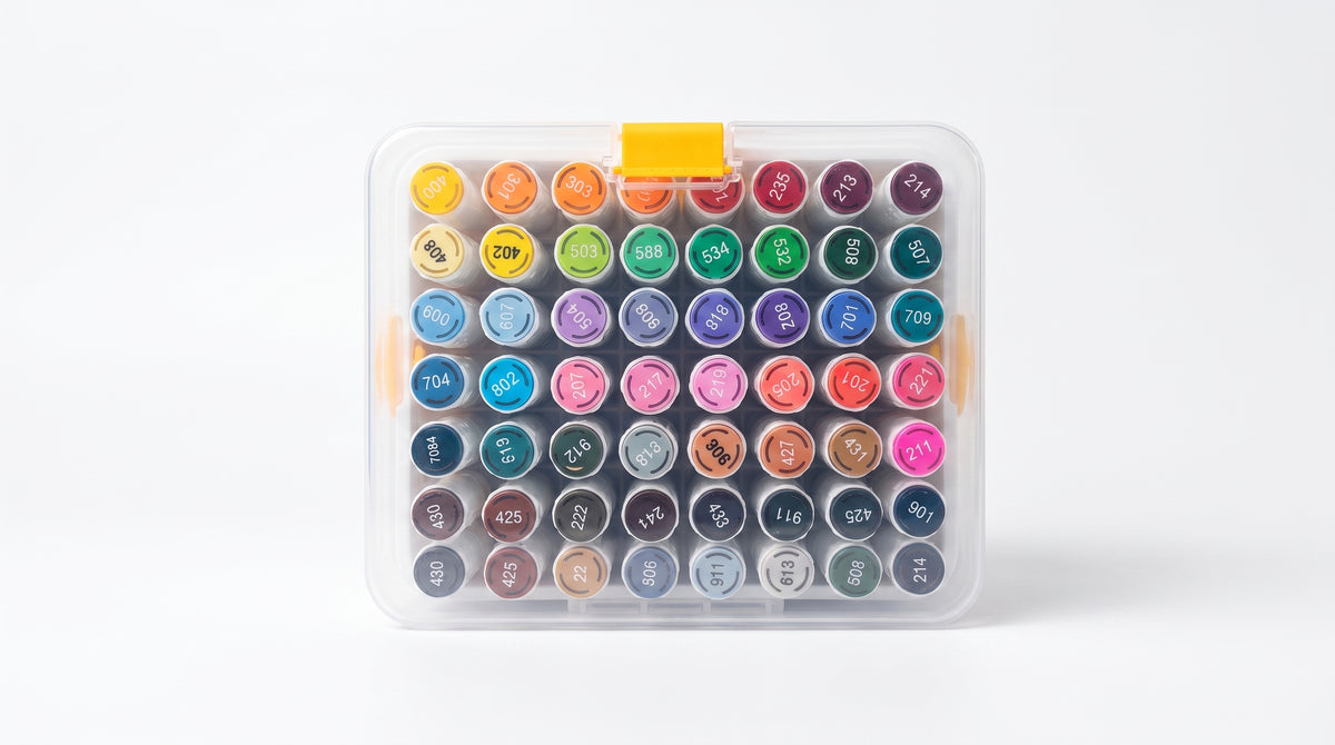 🎨 48 Dual-Tip Alcohol-Based Markers — Ink Link