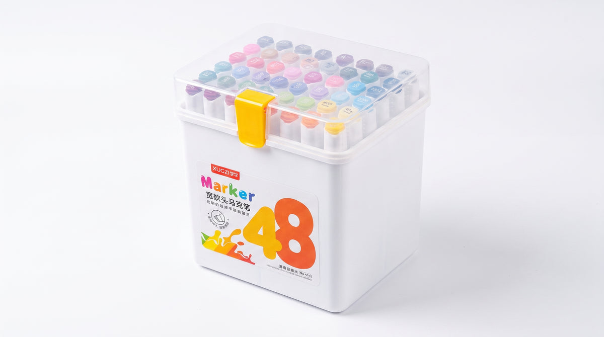 🎨 48 Dual-Tip Alcohol-Based Markers — Ink Link