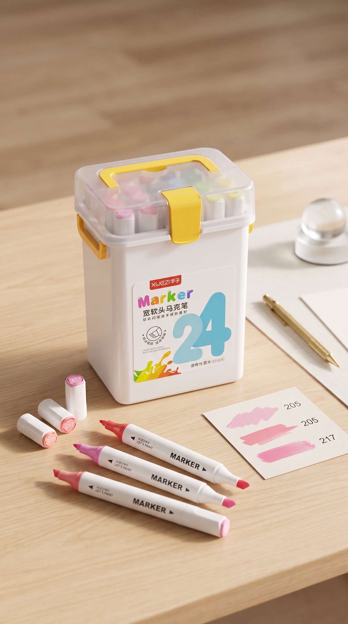 24 Alcohol-Based Markers — Ink Link 🎨✨