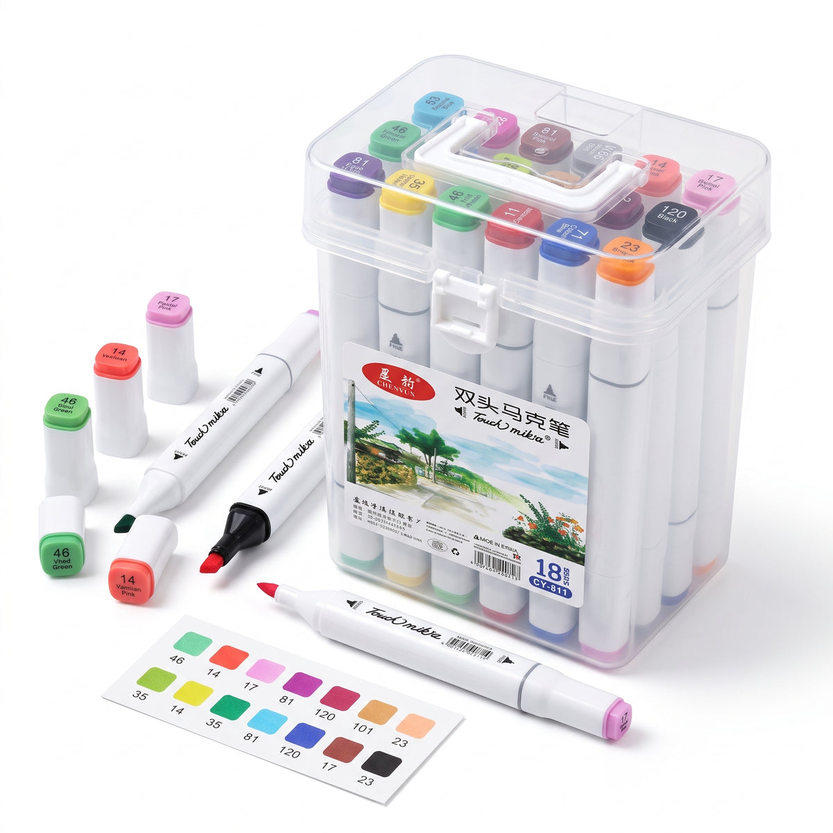 🎨 18-Piece Alcohol-Based Marker Set | Ink Link