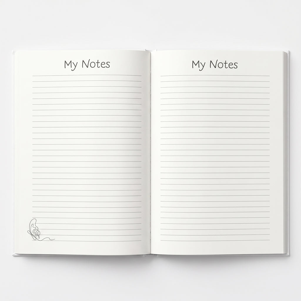 🎀📓 Cute A5 Notebook 4 – 50 Pages with Adorable Cover Designs : ✨ Your Little Space for Every Thought