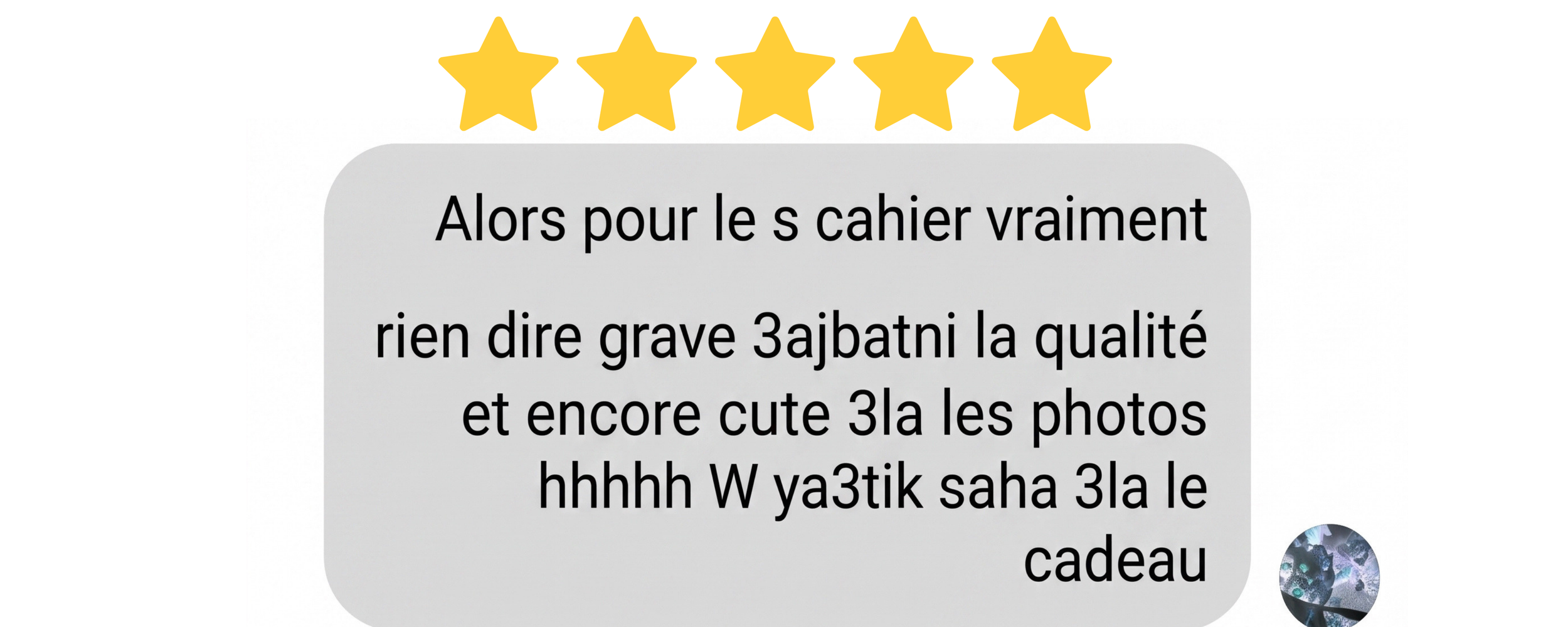 Une cliente satisfaite