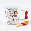 🍫 ☕ Cozy bear Hot Chocolate  Blue Mug Adorable Ceramic Cup with Matching Decorative Lid (Copy)