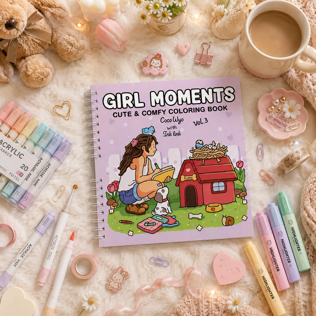 🌸 Girl Moments Vol. 3 – A Cozy Coloring Adventure
