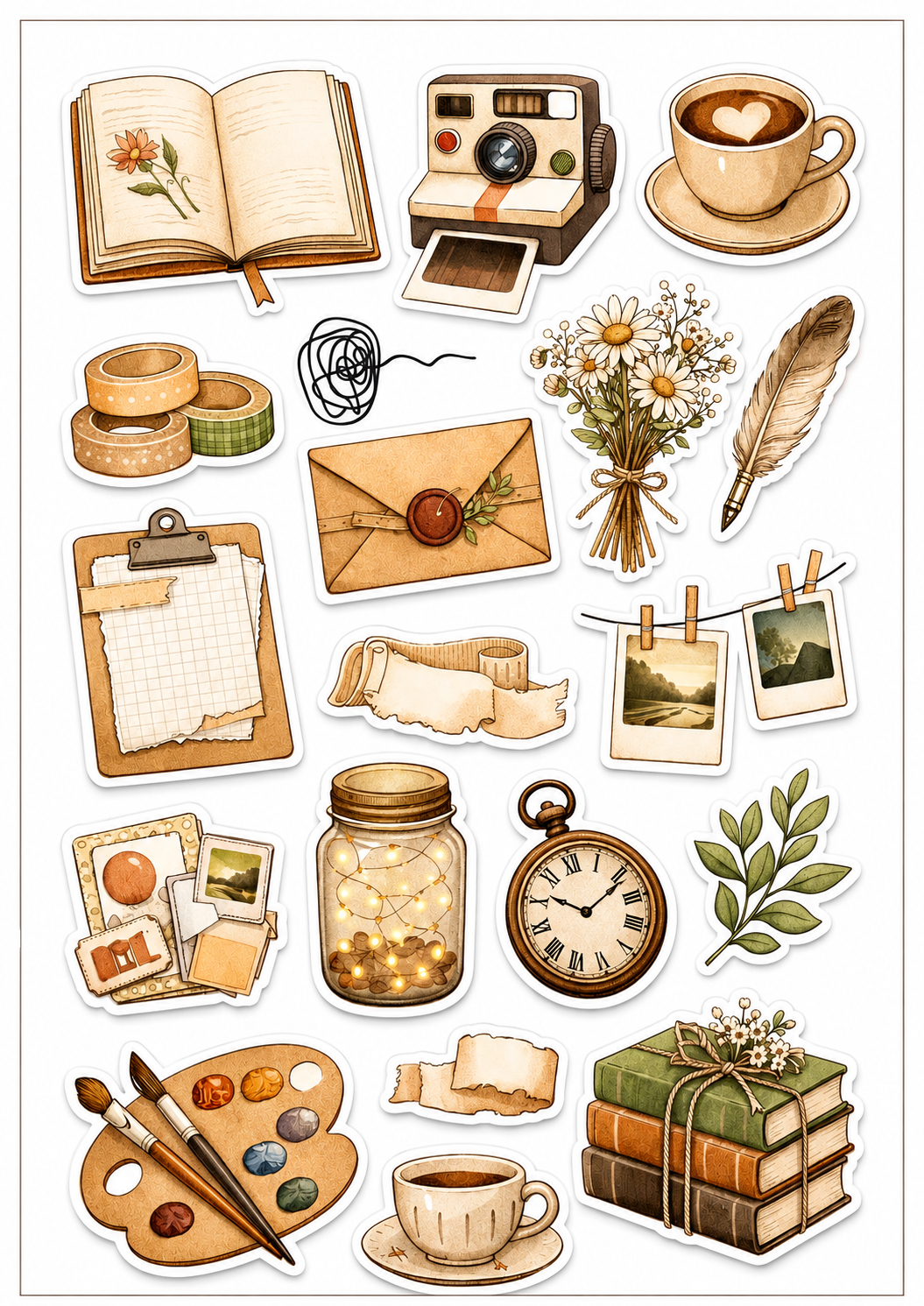 Cute Cozy Sticker Sheet 6