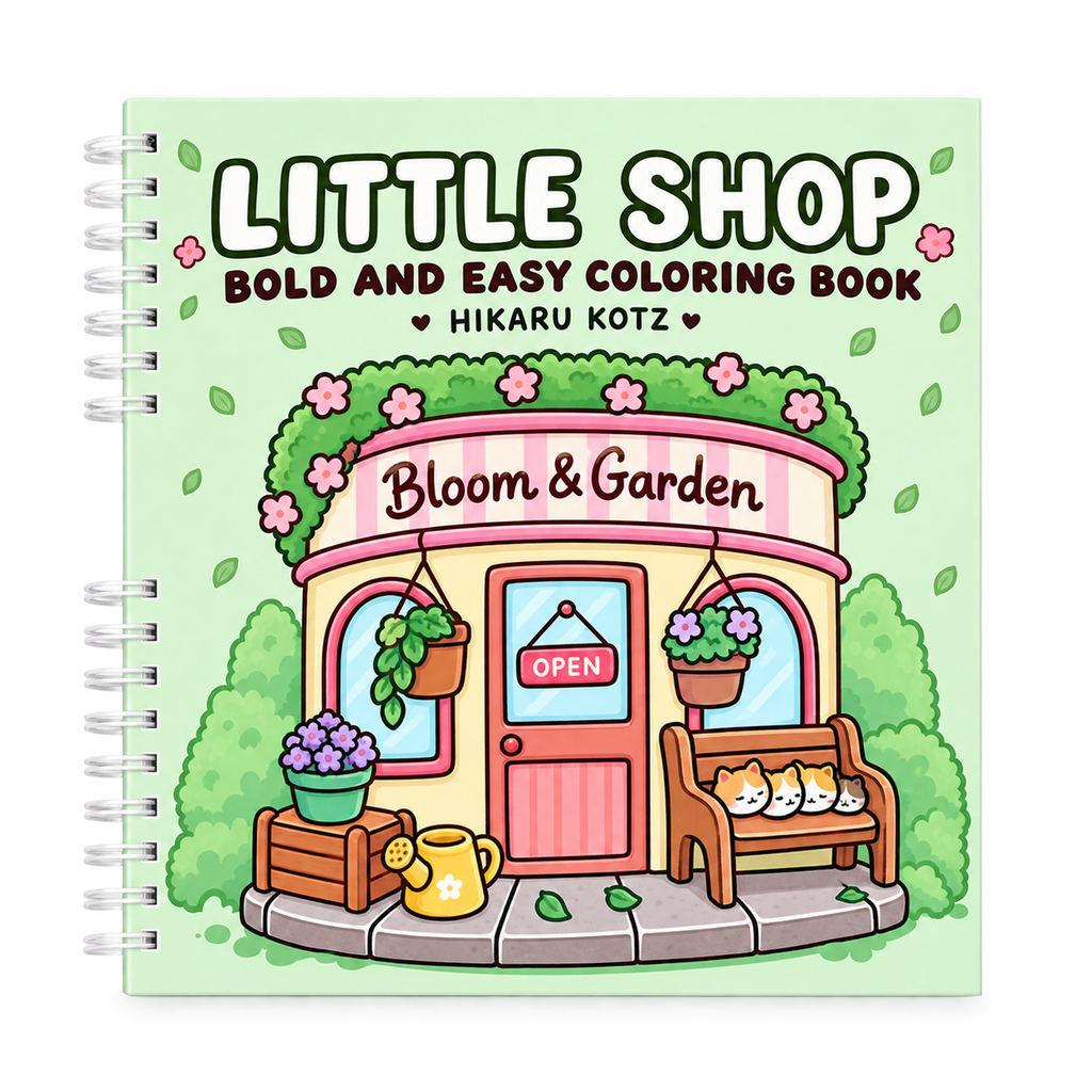 🎨🍰 Little Shop  Coloring book – A Charming Street of Tiny Treasures 🍰🎨