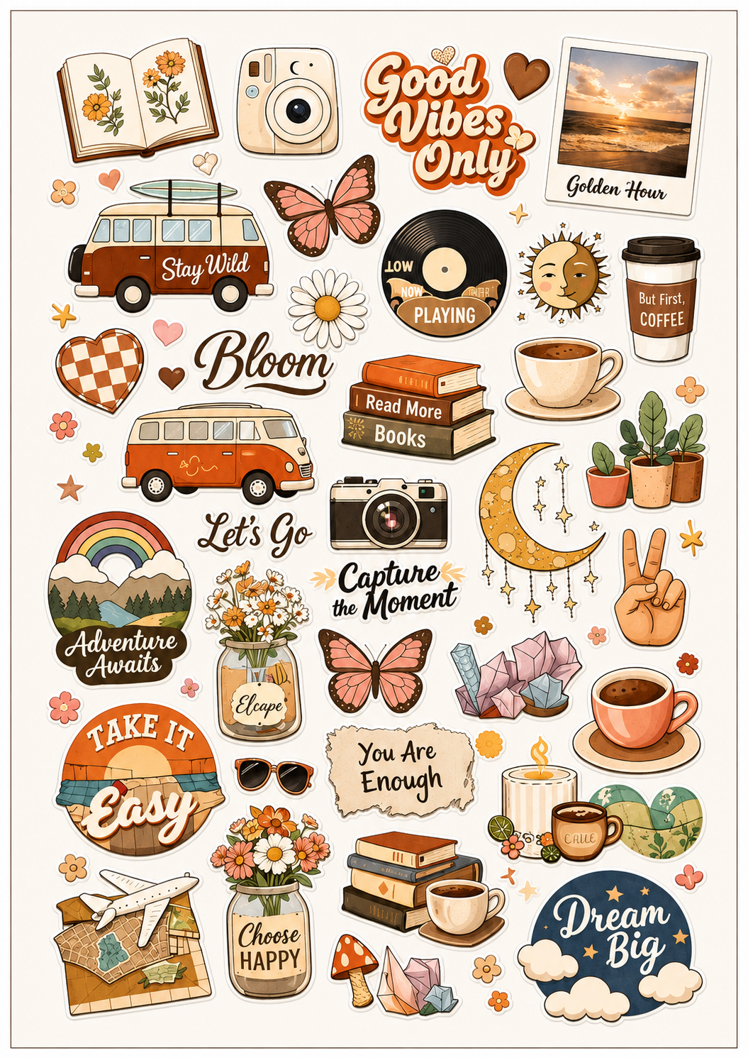 Cute Cozy Sticker Sheet 7