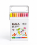 🌈🖊️ Lot de Marqueurs Acryliques – 36 Couleurs