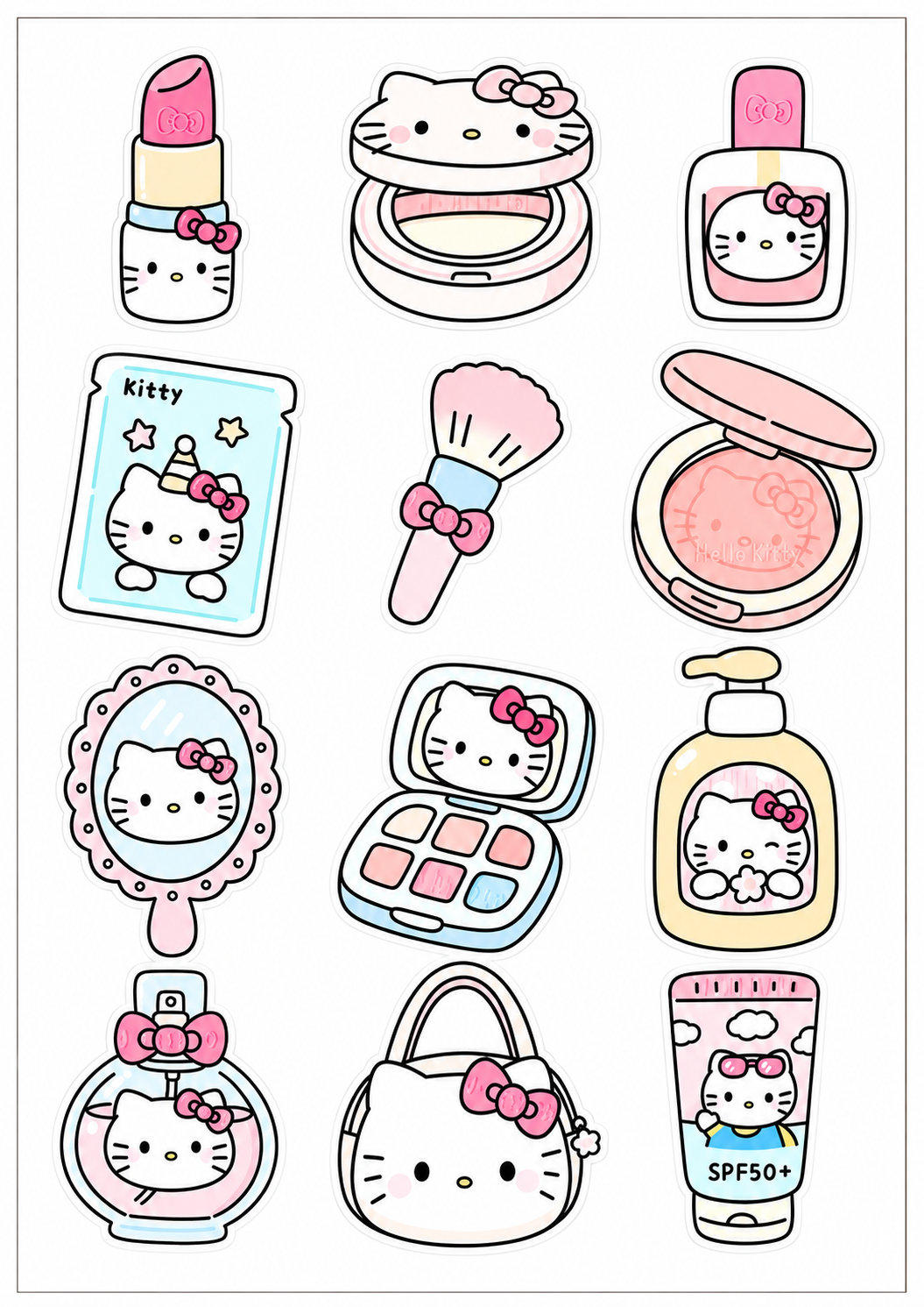 Cute Cozy KAWAII Sticker Sheet 8