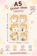 Cute Cozy Kawaii Sticker Sheet (Copy)