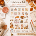🎀🌸 Cute A4 Sticker Sheet 🌸🎀