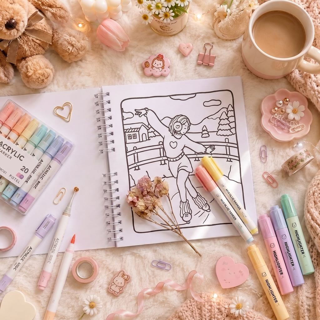 🌸 Girl Moments Vol. 3 – A Cozy Coloring Adventure