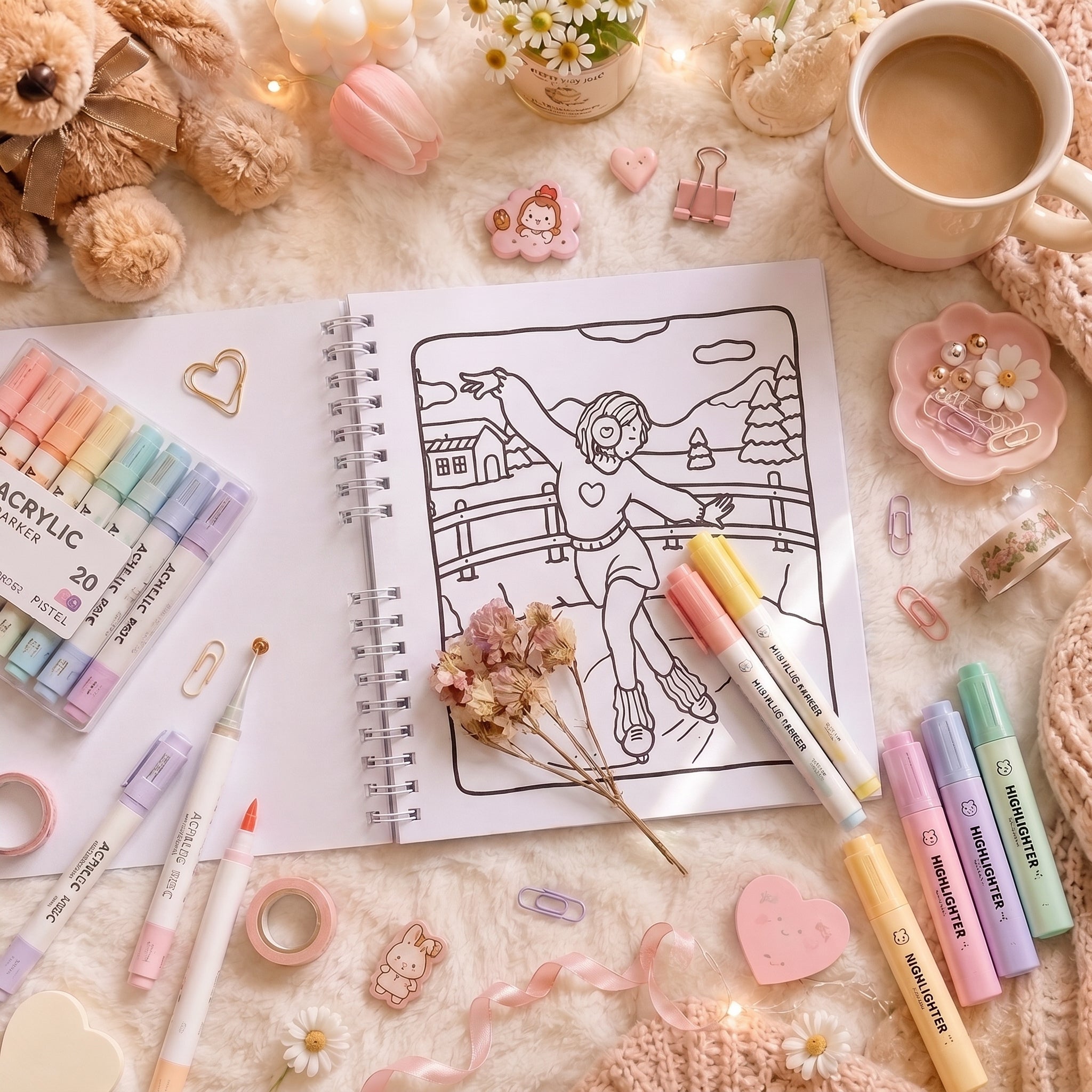 🌸 Girl Moments Vol. 3 – A Cozy Coloring Adventure