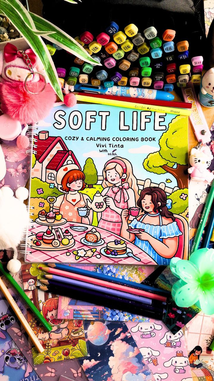 Soft Life: Cozy & Calming Coloring Book