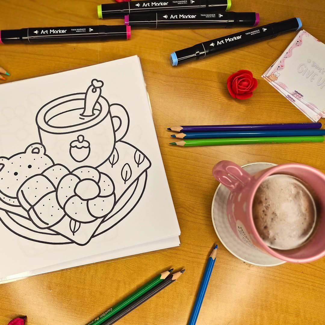 🧸✨ Cozy &amp; Sweet Coloring Book for Adults ✨🌸