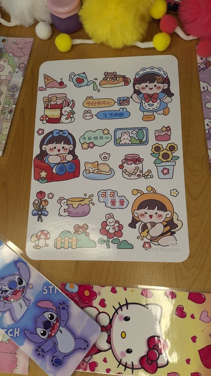 🎀🌸 Cute A4 Sticker Sheet 🌸🎀