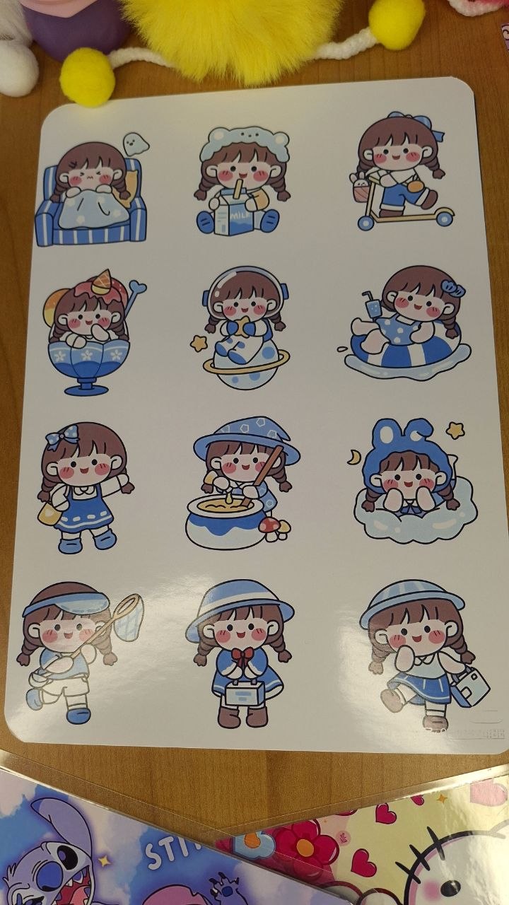🎀🌸 Cute A4 Sticker Sheet 🌸🎀