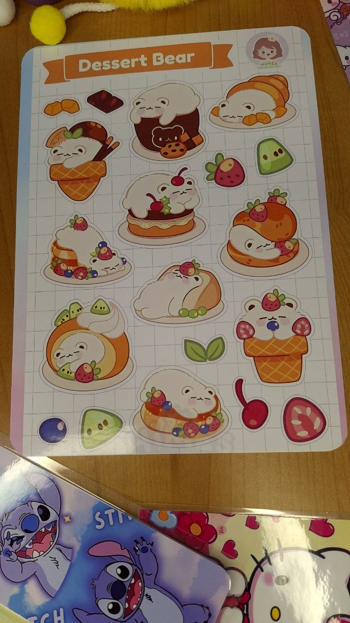 🎀🌸 Cute A4 Sticker Sheet 🌸🎀