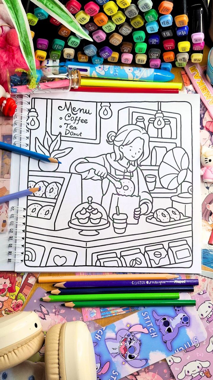 Soft Life: Cozy & Calming Coloring Book