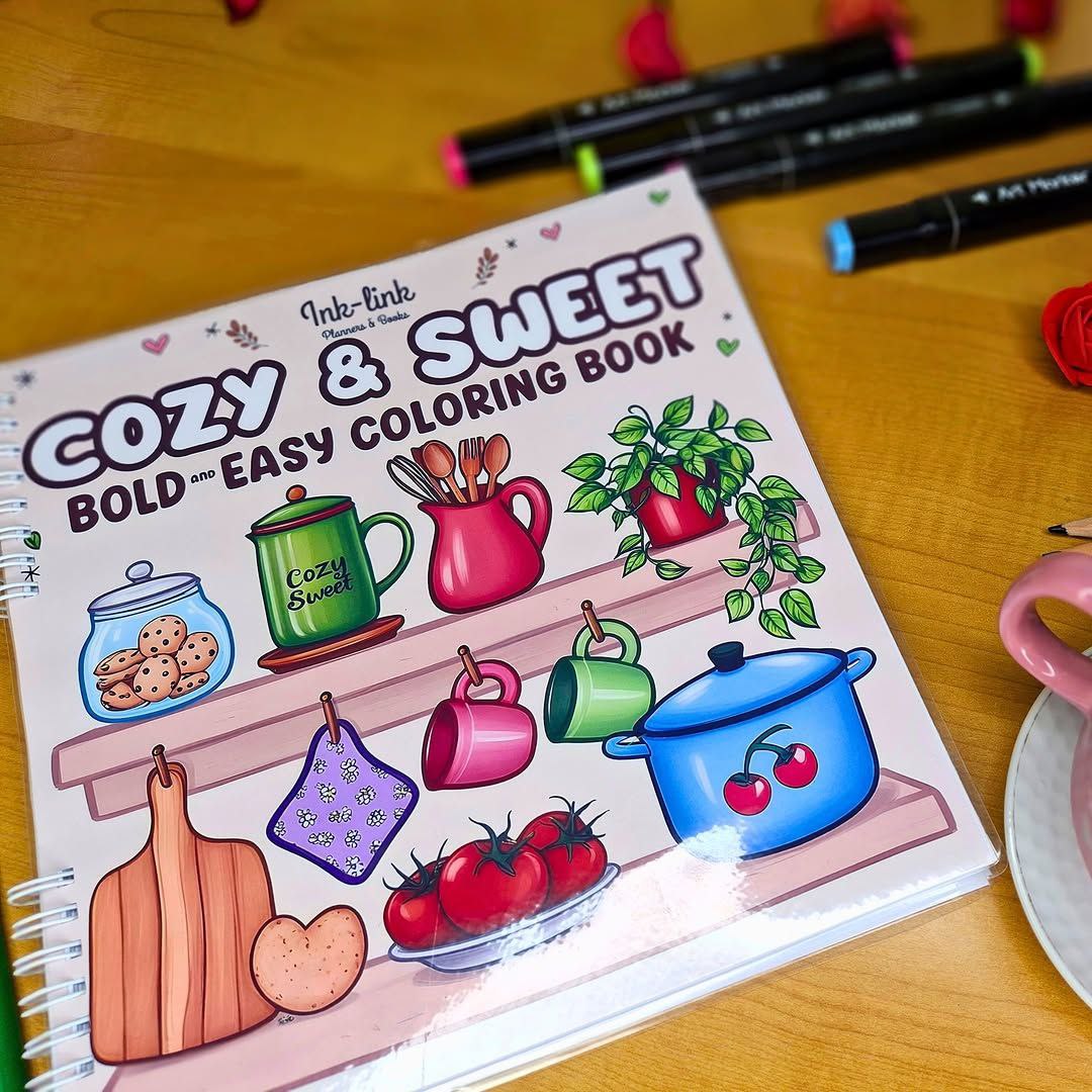 🧸✨ Cozy &amp; Sweet Coloring Book for Adults ✨🌸