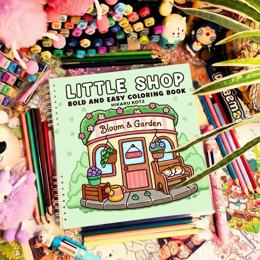 🏡✨Livre de Coloriage Petites Boutiques ✨🏡