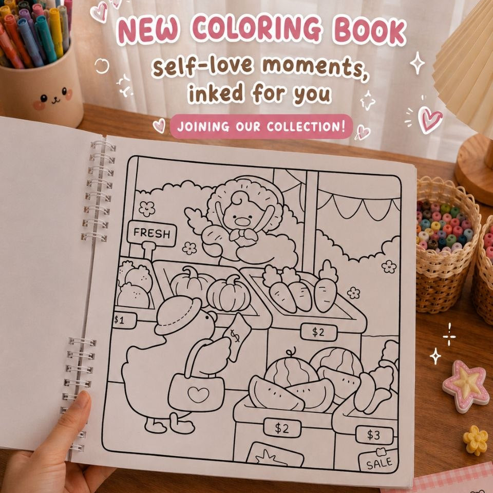 🦆 Duck Friends – Cute &amp; Cozy Coloring Book