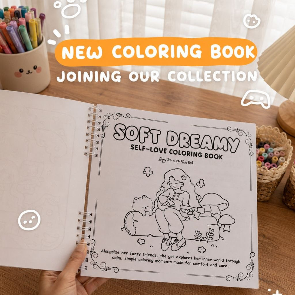 ✨ Soft Dreamy – Self-Love Coloring Book